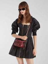 Fendi Burgundy Mamma Baguette Mini Bag