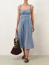 Zimmermann Skylark Wanderlust Denim Picnic Dress