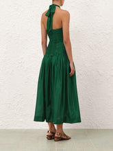 Zimmermann Daylight Knot Midi Dress in Emerald