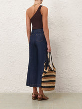 Zimmermann Plum Daylight One Shoulder Top