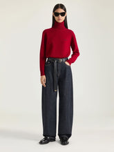 Givenchy Deep Red Wool Cashmere Turtleneck Sweater