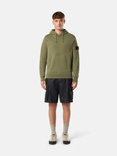 Stone Island Military Green Organic Cotton Hooded Sweatshirt
