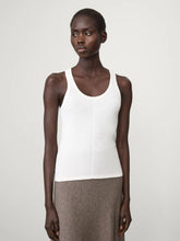 Lisa Yang White Meng Cotton Cashmere Top