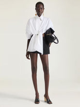 Givenchy White Asymmetric Cotton Poplin Shirt