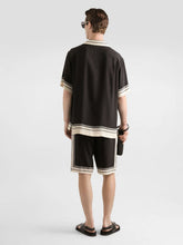 Dolce & Gabbana Black Vanity Silk Bermuda Shorts with Logo
