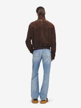 McQueen Dark Brown Suede Blouson Jacket