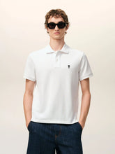 Ami Paris White Ami de Coeur Cotton Polo Shirt
