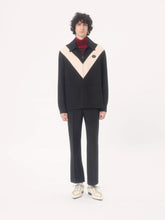 Valentino Garavani Black Wool Slim-Fit Trousers with Cuffs