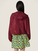 Miu Miu Amaranth Red Technical Fabric Blouson Jacket