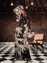 Johanna Ortiz Primera Vez Black and Ecru Maxi Dress