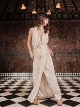 Johanna Ortiz Wildly Beautiful Ecru Halter Dress