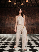Johanna Ortiz Ecru The Root Jacquard Halter Top