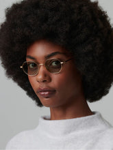 Ahlem Gaillon Sunglasses in Champagne and Green Light