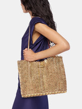 Rabanne Bordeaux and Gold 1969 Reversible Flip Bag in Leather