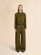 Marni Dusty Olive Wool Bomber Jacket