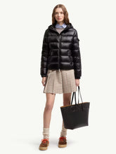 Moncler Black Glesse Hooded Short Down Jacket
