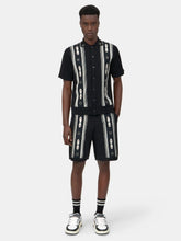 Amiri Black Stud Stripe Virgin Wool Shirt