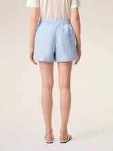 Ami Paris Blue Striped Cotton Elasticated Shorts