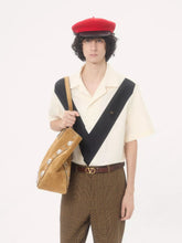 Valentino Garavani Ivory and Black Cotton Poplin Bowling Shirt