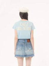 Valentino Garavani Azure Panther Lady Cotton T-Shirt