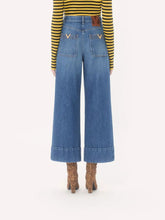 Valentino Garavani Blue Denim Trousers with Cuffs