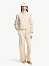 Moncler Natural Wide-Leg Cotton Gabardine Trousers