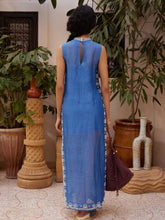 Alémais Blue Yasmeen Embellished Midi Dress