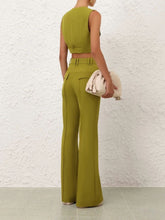 Zimmermann Pistachio Luna Wool Waistcoat