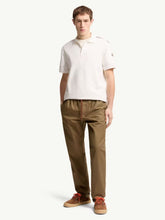 Moncler White Tricolor-Trimmed Cotton Piquet Polo Shirt