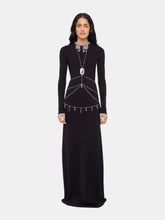 Rabanne Silver Rhinestone Body Chain