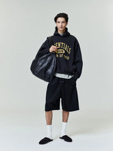 Fear Of God Essentials Vintage Black Classic Fleece Hooded Sweatshirt