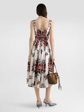 Dolce & Gabbana Flower Bouquet Cotton Midi Dress