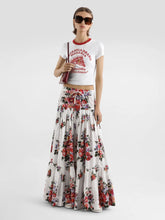 Dolce & Gabbana White Printed Cotton Jersey T-Shirt