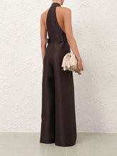 Zimmermann Dark Chocolate Alchemy Tuxedo Jumpsuit