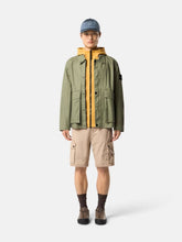 Stone Island Military Green Waxed Tela Coach Jacket