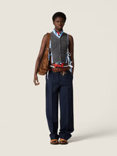 Miu Miu Slate Grey Cashmere Cardigan Vest