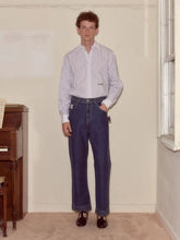 Bode Indigo Embroidered Denim Knolly Brook Trousers