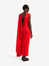 Balenciaga Sunset Red Draped Maxi Dress
