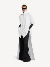 Balenciaga White Cotton-Silk Train Shirt
