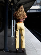 Stouls Yellow Butter Benny 25 Stretch Leather Trousers