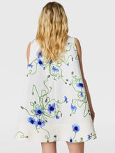 Stella McCartney White Cornflower A-Line Mini Dress
