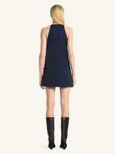 Courrèges Navy A-Line Belted Mini Dress
