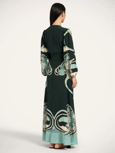 La DoubleJ Blooming Tulip Camerino Silk Maxi Dress