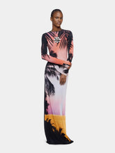 Rabanne Storm Print Maxi Dress