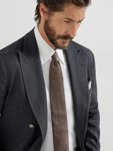 Brunello Cucinelli Hazelnut Textured Silk Tie