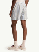 Moncler Blue Striped Swim Shorts