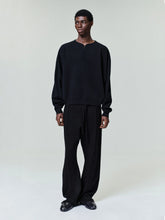 Fear Of God Black Merino Wool Knit Henley Sweater