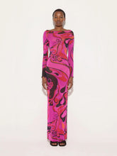 Pucci Fuchsia and Black Orchidee Tulle Dress