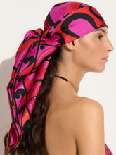 Pucci Fuchsia and Black Soleil Print Silk Carré