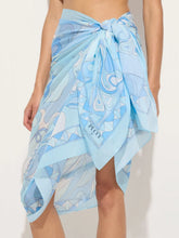 Pucci Pale Blue Orchidee Print Sarong